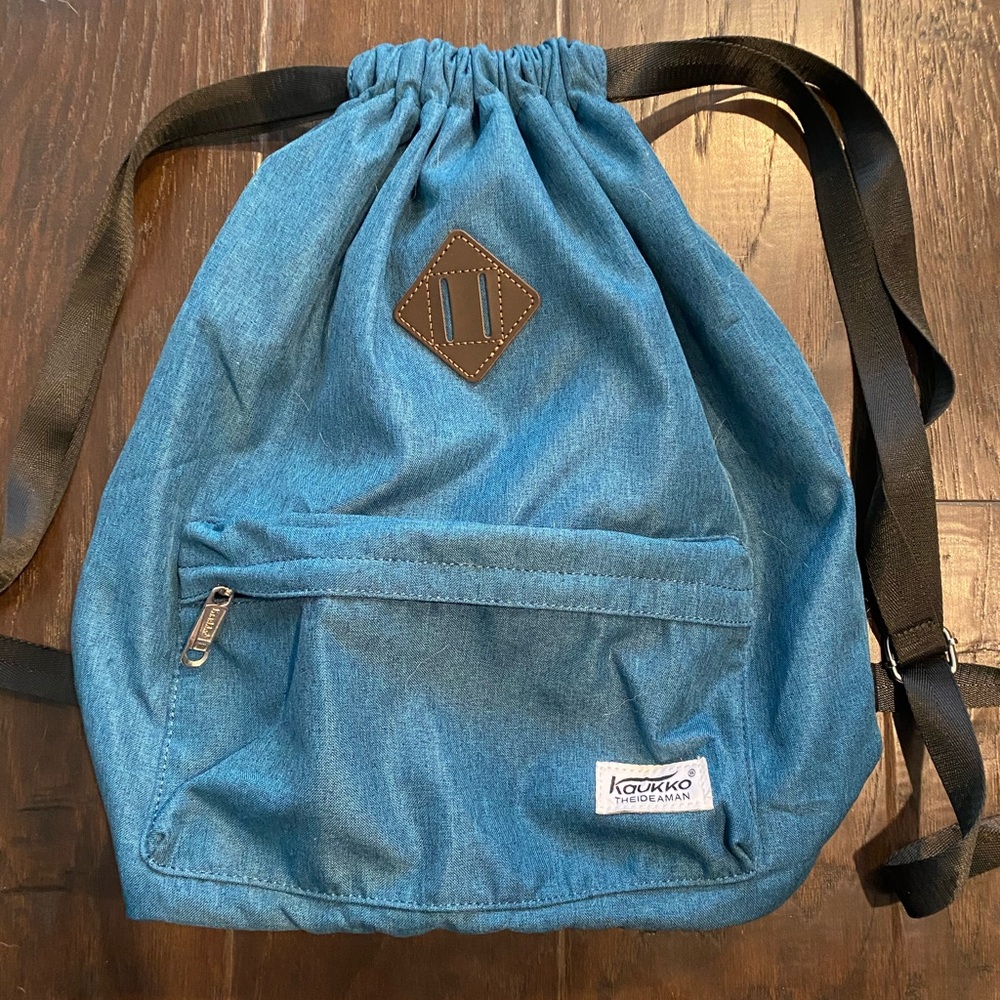 Blue Drawstring bag - Picture 3 of 3
